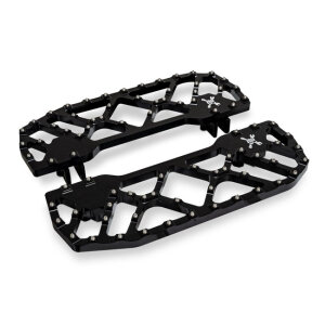 Burly Brand, MX-Evolution rider floorboards. Black