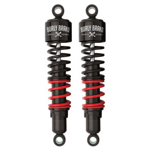 Burly Brand, stiletto shocks, 13" Standard rate. Black