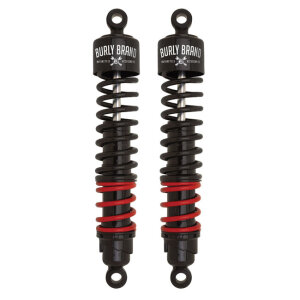 Burly Brand, stiletto shocks, 12.5". Black