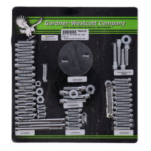 GW, motor engine set. 12 point bolts. Chrome