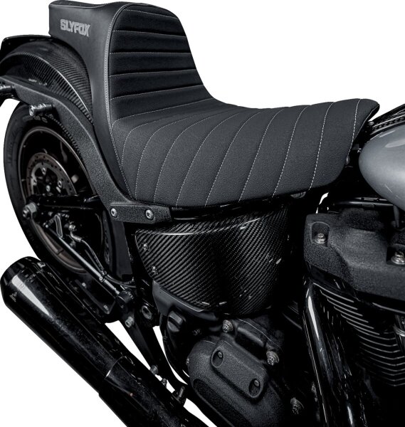 Seat Highnoon 2up Blk Vinyl W/