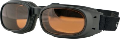 Goggle Piston Black/amber