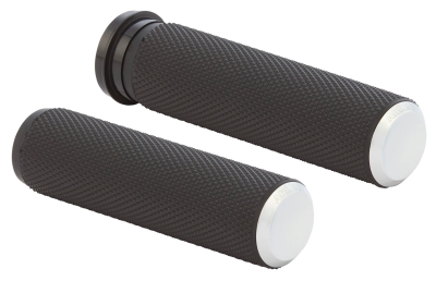 Knurled Grips Chrome Helix (ES)