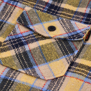 13 1/2 Steel flannel yellow Size XL