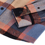 13 1/2 Steel flannel oxblood Size S