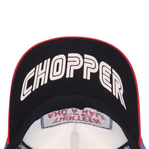 13 1/2 Outlaw Club trucker cap blue/red One size fits most