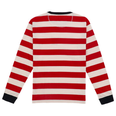 13 1/2 TSR long sleeve red/white Size L