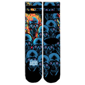American Socks Mid High Knucklehead socks blue Size L/XL