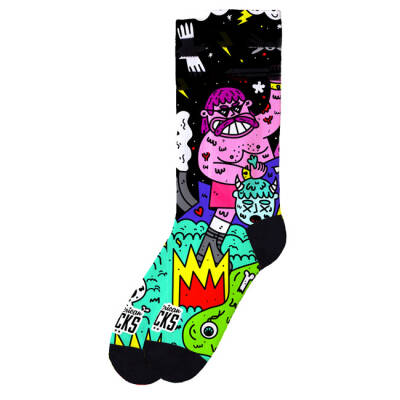 American socks Signature Barbarian socks black Size L/XL
