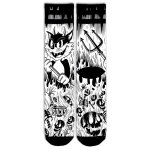 American socks Signature Evil Cat socks white Size L/XL