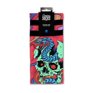American socks Signature Dead and Alive socks pink Size L/XL