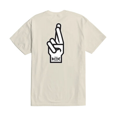 Loser Machine Good luck fingers t-shirt cream Size M