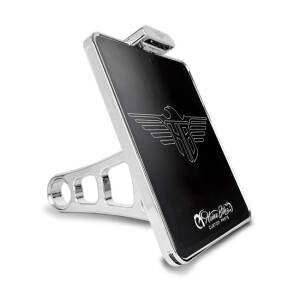 *6 DAYS EXTRA TRANSIT TIME* HeinzBikes, side mount license plate bracket. Chrome