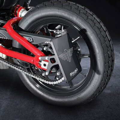 *6 DAYS EXTRA TRANSIT TIME* HeinzBikes, side mount license plate bracket. Black