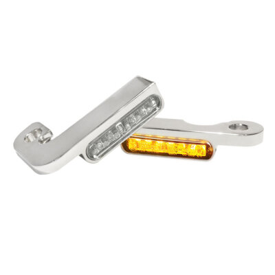 *6 DAYS EXTRA TRANSIT TIME* HeinzBikes, Stripes turn signals. Chrome