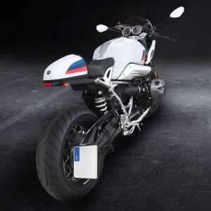 *6 DAYS EXTRA TRANSIT TIME* HeinzBikes, side mount license plate bracket. Black
