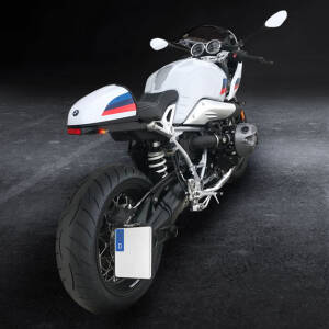 *6 DAYS EXTRA TRANSIT TIME* HeinzBikes, side mount license plate bracket. Black