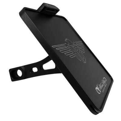 *6 DAYS EXTRA TRANSIT TIME* HeinzBikes, side mount license plate bracket. Black