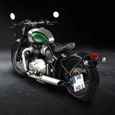 *6 DAYS EXTRA TRANSIT TIME* HeinzBikes, side mount license plate bracket. Black