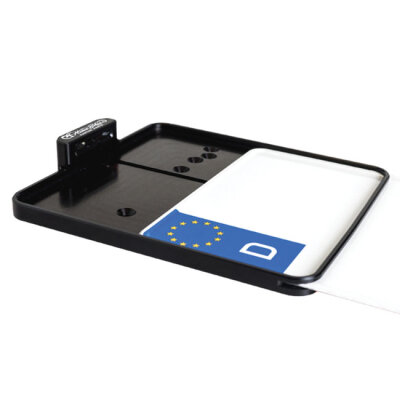 *6 DAYS EXTRA TRANSIT TIME* HeinzBikes, side mount license plate bracket. Black