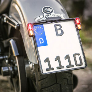 *6 DAYS EXTRA TRANSIT TIME* HeinzBikes, All-In-One license plate bracket with taillight
