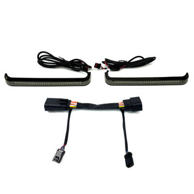 Custom Dynamics, Low Profile LED saddlebag lights. Smoke