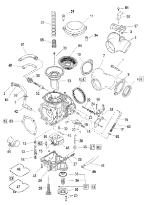 Throttle Cable Bracket for CV40 Carbs (FR)
