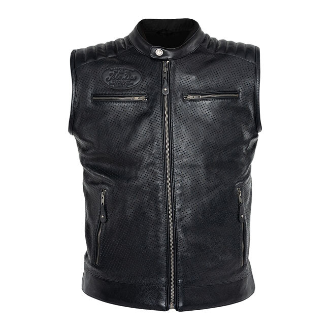 ** John Doe Storm Leather vest black Size 4XL