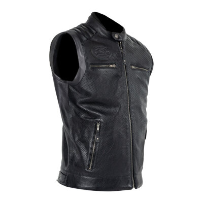 ** John Doe Storm Leather vest black Size 4XL