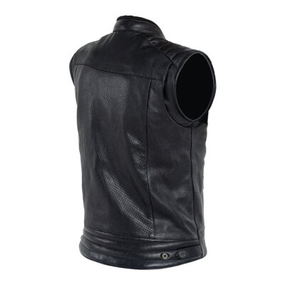 ** John Doe Storm Leather vest black Size 4XL