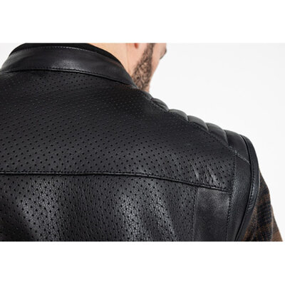 ** John Doe Storm Leather vest black Size 4XL