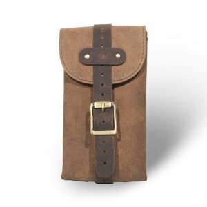 Trip Machine, Moto Exclusive Utility Pouch. Tobacco Brown