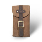 Trip Machine, Moto Exclusive Utility Pouch. Tobacco Brown