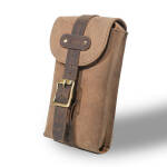 Trip Machine, Moto Exclusive Utility Pouch. Tobacco Brown