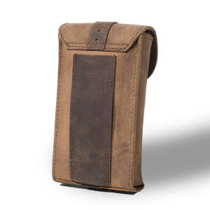 Trip Machine, Moto Exclusive Utility Pouch. Tobacco Brown