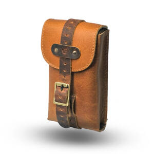 Trip Machine, Moto Exclusive Utility Pouch. Vintage Tan