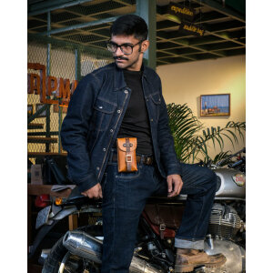 Trip Machine, Moto Exclusive Utility Pouch. Vintage Tan