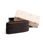 Trip Machine, leather handlebar grip wraps. Dark Brown Caffe