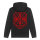 WCC ATX Cross zip hoodie black/red Size M