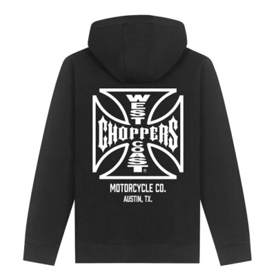 WCC ATX Cross zip hoodie black/white Size L