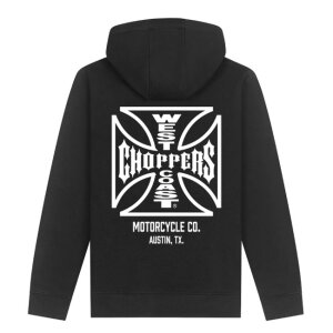 WCC ATX Cross zip hoodie black/white Size L