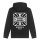 WCC ATX Cross zip hoodie black/white Size L