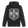 WCC ATX Cross hoodie black/white Size S