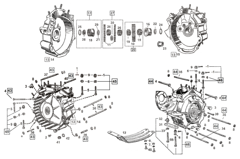 Left Crankcase Bushing WL39-73 (IT)