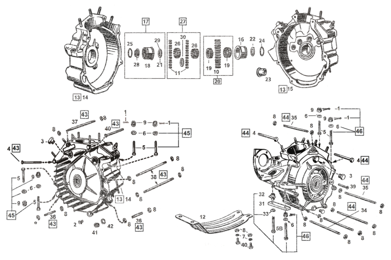 Left Crankcase Bushing WL39-73 (GB)