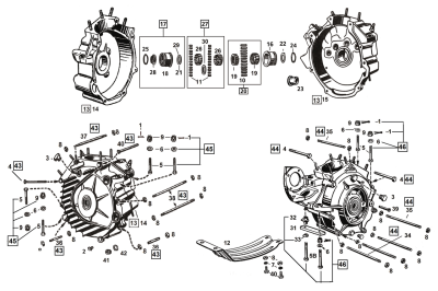 Left Crankcase Bushing WL39-73 (GB)