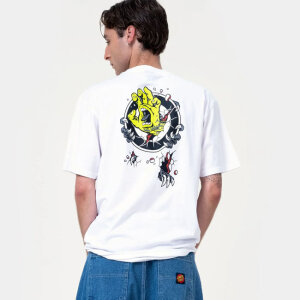 Santa Cruz Roskopp Screaming Target t-shirt white size XL