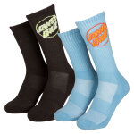 Santa Cruz Partial Dot sock pacific blue&black size...