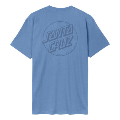 Santa Cruz Tonal Opus Dot Stripe t-shirt azure blue size S