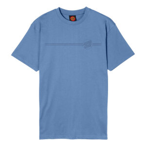 Santa Cruz Tonal Opus Dot Stripe t-shirt azure blue size S